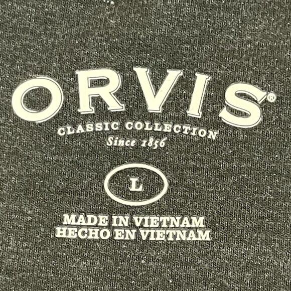 Orvis Quarter Zip Pullover Sweater Mens Size L Green Lightweight Long Sleeve - Picture 2 of 11